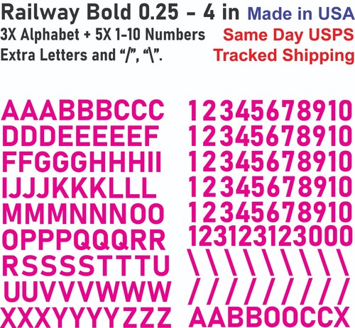 Alphabet 10 vinyl decal - &, 0-10