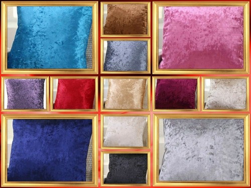 Velvet crushed cushion covers - velvet,