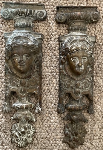 Pair victorian cast bronze - victorian,