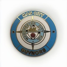Manchester City ‘Guvnors’ Pin Badge – MCFC Supporters Pin – Blue & White Crest