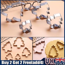 Christmas Tree Stainless Steel Cookies Cutter Fondant Cake Biscuit Pastry Mold