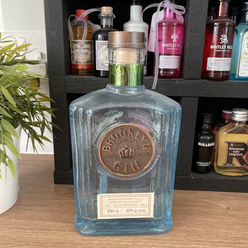 Brooklyn gin empty 700ml blue - gin,