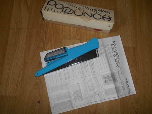 Toyota pop punch card - punch,