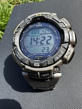 Casio Protrek Triple Sensor Solar Powered Titanium Men's Watch PRG-240T
