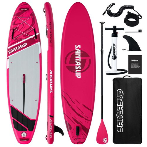 Pink inflatable paddle board - pink,