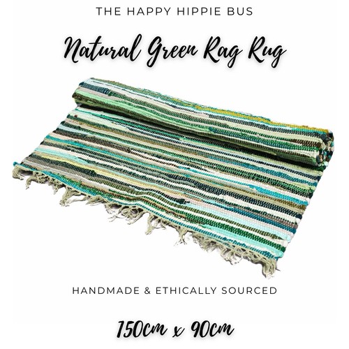 Handmade chindi rag - chindi, rug