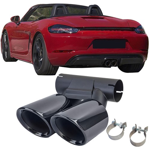 Exhaust tailpipe twin pipe for