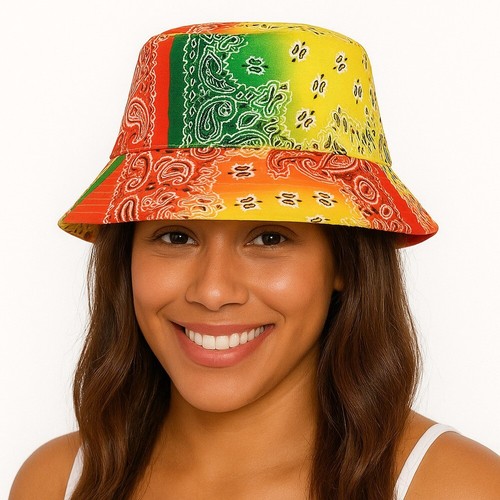 Rasta paisley design bucket - design,