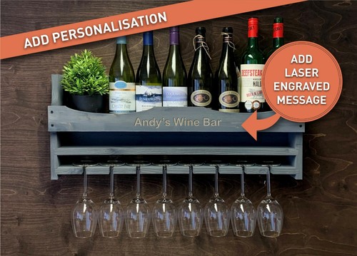 Personalised wine shelf rack - shelf,