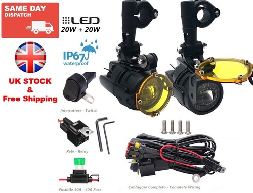 Motorcycle led auxiliary - auxiliary, fog