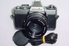 minolta XD 5 35mm Film SLR Manual Camera + Minolta 50mm F/1.7 MD Rokkor Lens