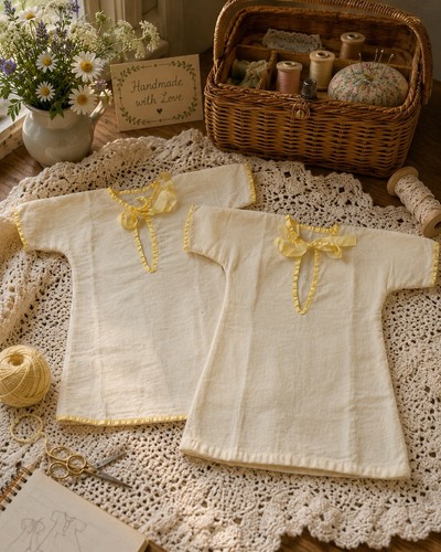 Vintage handmade infantgowns - vintage,