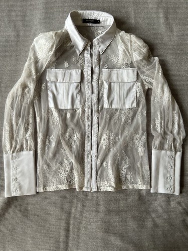 Vogue paris white sheer - vogue,