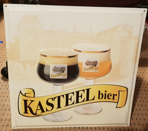 Kasteel bier beer sign tin - kasteel,