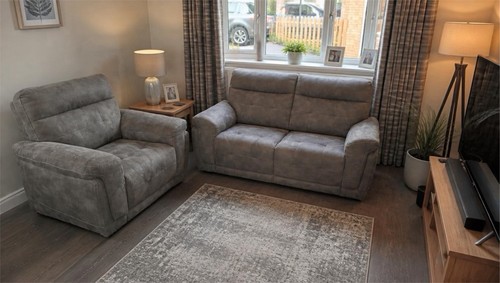 Two seater sofa armchair - sofa, set
