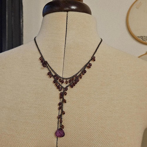 Purple and burgundy - , beaded