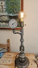 Industrial Retro Steampunk Style Table Lamp Desk Bedside Pipe Light