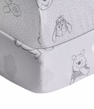 Winnie The Pooh Disney Fitted Cot Sheet - Twin Pack