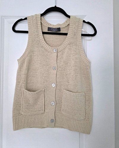 Primark beige knit button - primark,