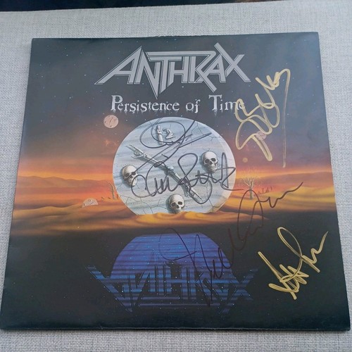 Anthrax signed autographed - anthrax,