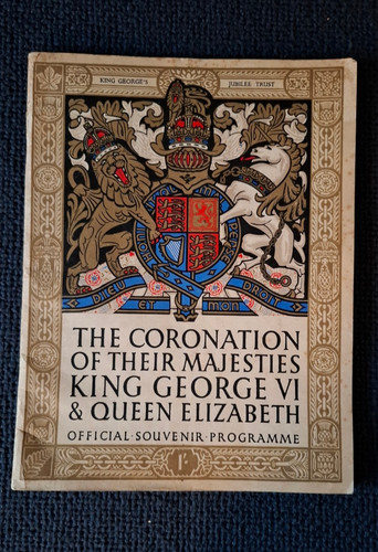 Coronation souvenir programme - coronation,
