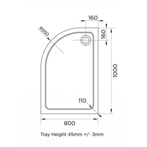 Offset quadrant stone - offset,