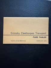 Feb 1970 Grimsby Cleethorpes Transport Bus Fare Tables Fares Prices Guide
