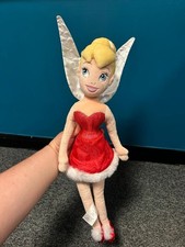 Red Glittery Tinkerbell from Peter Pan - Disney Store Princess Plush Doll Soft T