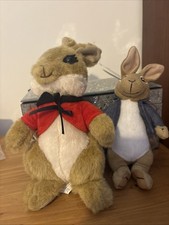 Two Peter Rabbit Soft Toys In VGC Beatrix Potter