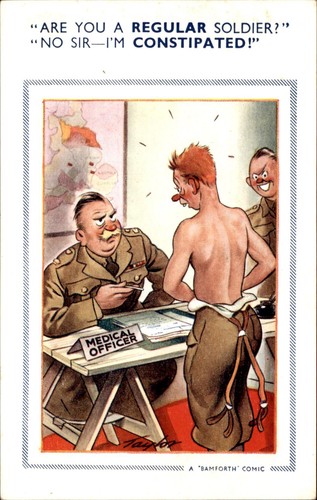 Military comic examination