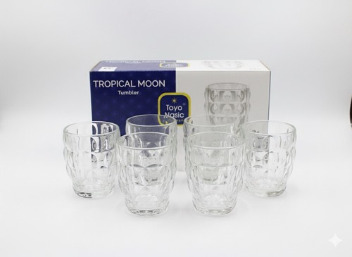 Pieces glass set tropical - 6,