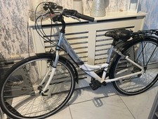 Ladies Apollo Elyse Hybrid Bike White/Silver