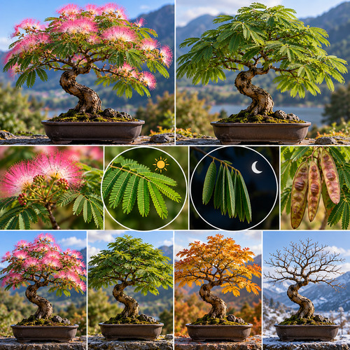 Persian silk tree bonsai