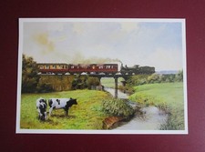 MALCOLM ROOT  9.20" x 6.20"  RAIL PRINT  " HEPWORTH HALL BRIDGE " READY TO FRAME