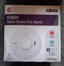 Aico EI3024 Multi-sensor smoke and heat Alarm Detector, exp March 2036