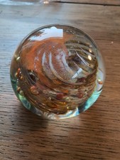 Isle Of Wight Glass Paperweight. Lovely Example. Great Condition.