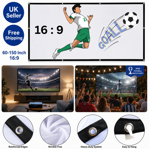 150 projector screen hd - 60"-150",