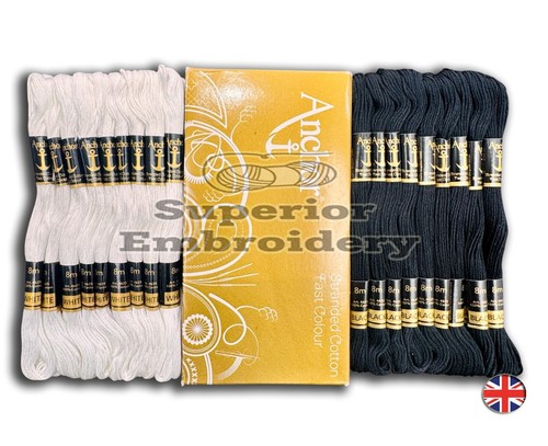 Cross stitch white black - 24,