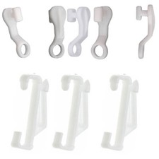 White plastic curtain rail - plastic,