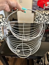 EagleWiz 2-Tier Hammock Style Fruit Vegetable Basket Kitchen Rack Storage Stand