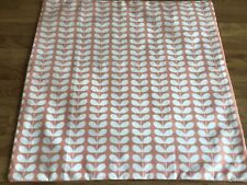 18” Cushion Cover Made W/ Orla Kiely Tiny Stem Blush Pink Lightweight Fabric New