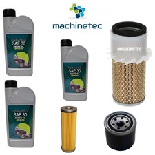 Service Kit fits Kubota B7000 B7001 B7100  Machinetec Oil Fuel Air Filters + Oil