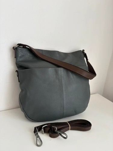 White stuff leather bag