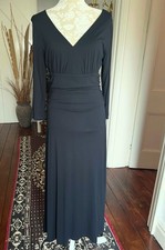 Italian Arligiano size 10 pre-owned ladies long black dress