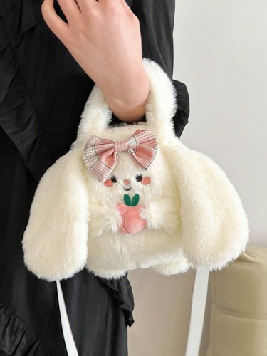 Cute plush bunny crossbody - cute,