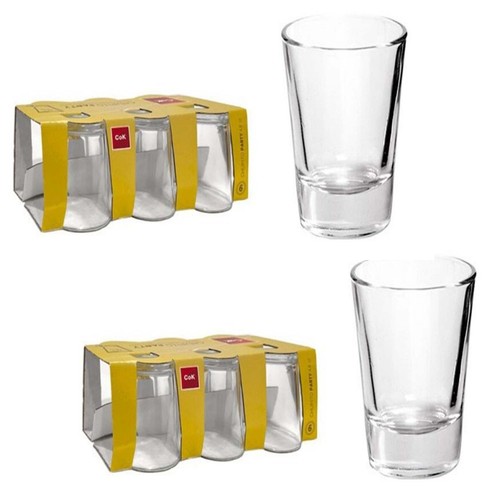 12pcs clear cok shot glasses - cok,