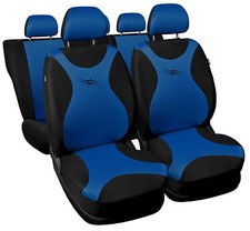 Car seat covers fit Citroen Saxo - black/blue full set