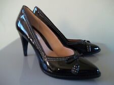CLARKS NARRATIVE DEETA BOMBAY BLACK PATENT LEATHER COURTS SIZE UK 5.5 D FIT