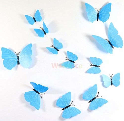 Pcs butterfly wall - 12,
