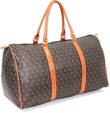 Faux Leather Gym Holdall Bag